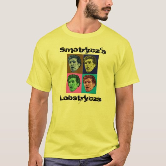 T-shirt Lettres fendues de Lobstrycz de Smotrycz (Devant)