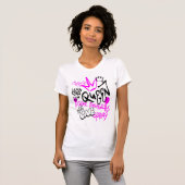 T-shirt lettres graffiti art bulle (Devant entier)