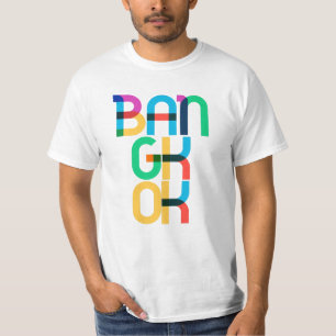 T-shirt Lettres Pop Art Bangkok Thaïlande