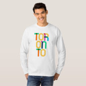 T-shirt Lettres Pop Art Toronto Canada (Devant entier)