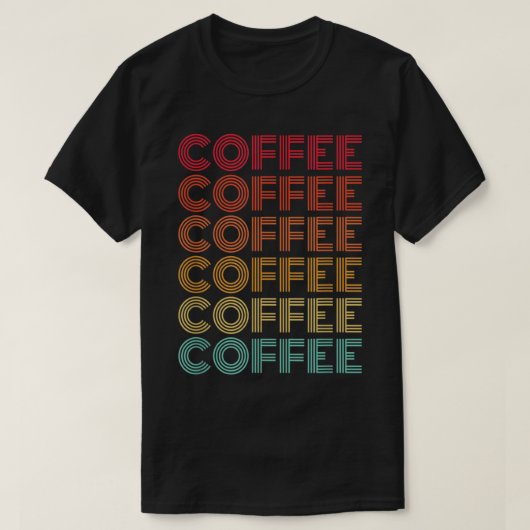 T-shirt Lettres Vintages café (Design devant)