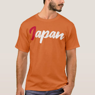 T-shirt Lettres Word Japon en belle couleur rouge et blanc