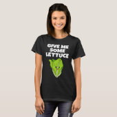 T-shirt Letttuce Cute Leaf Vegetable Vegetarian Vegan (Devant entier)