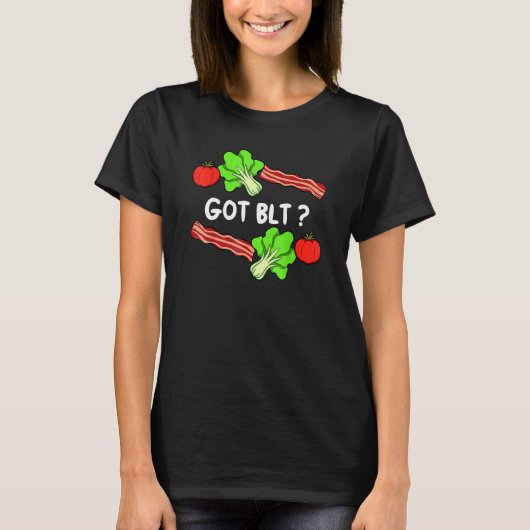 T-shirt Lettuce Bacon Tomato Leaf Vegetable Vegetarian Ve (Devant)