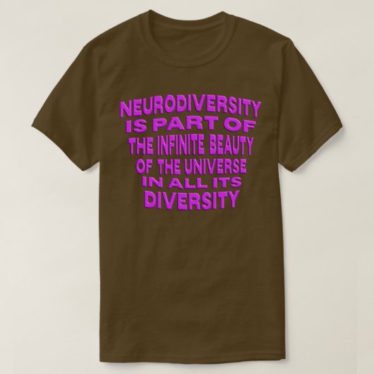 T-shirt LETx27S CÉLÉBRE LA NEURODIVERSITÉ EST (Design devant)