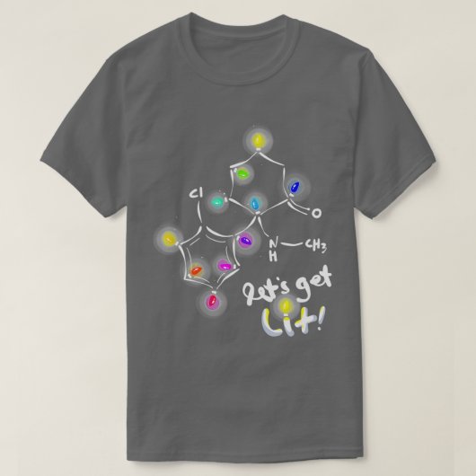 T-shirt Letx27s Obtenez Lit Ketamine Noël (Design devant)