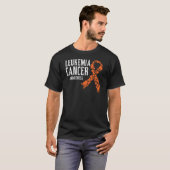 T-shirt Leucémie Cancer Sensibilisation Orange Ribbon Supp (Devant entier)