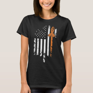 T-shirt Leucémie Cancer Sensibilisation Vintage États-Unis