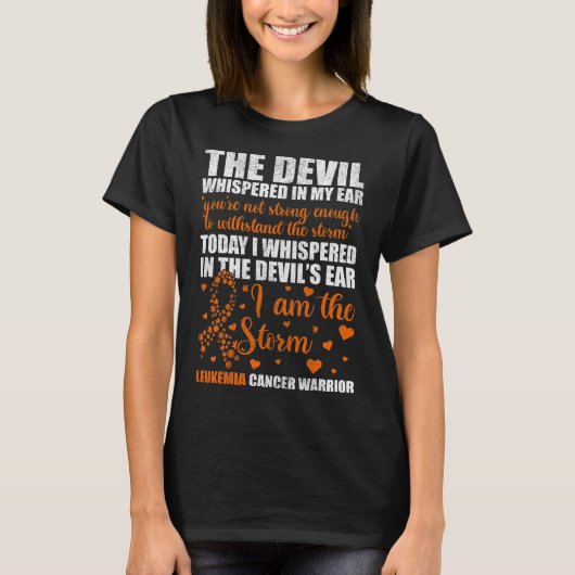 T-shirt Leucémie Cancer Warrier (Devant)