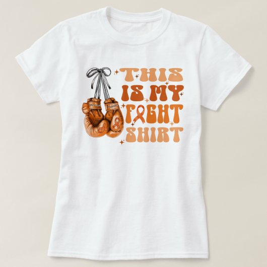 T-shirt Leucémie C'Est Ma Chemise De Combat Pour Guerrier (Design devant)