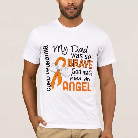 T-shirt Leucémie de papa de l'ange 2 (Devant)
