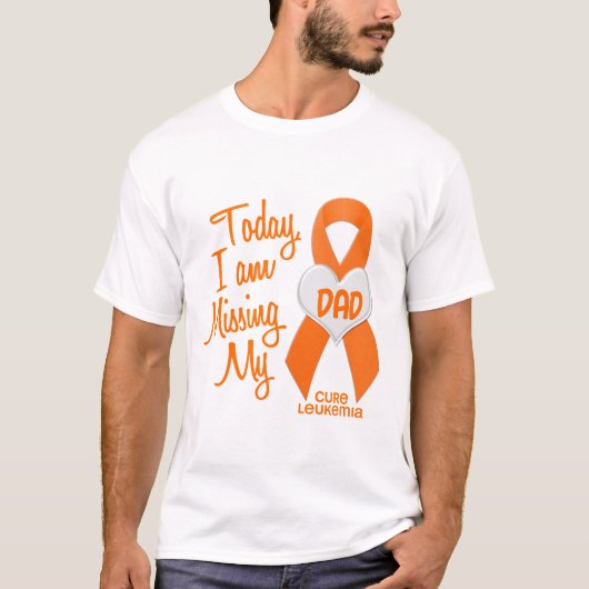 T-shirt Leucémie manquant mon papa 1 (Devant)
