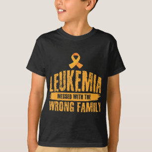 T-shirt Leucémie Messagée Avec Mauvais Soutien Familial Le
