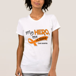 T-shirt Leucémie MON HÉROS MON MARI 42
