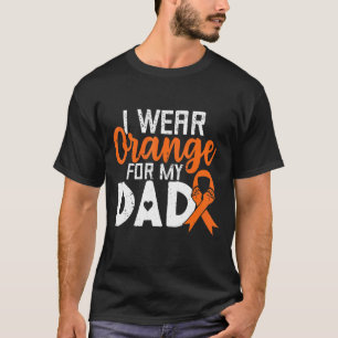 T-shirt Leucémie Papa Orange Ribbon Sensibilisation Guerri