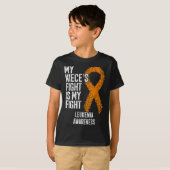 T-shirt Leukaemia My Niece's Fight Is My Fight Leukemia Aw (Devant entier)