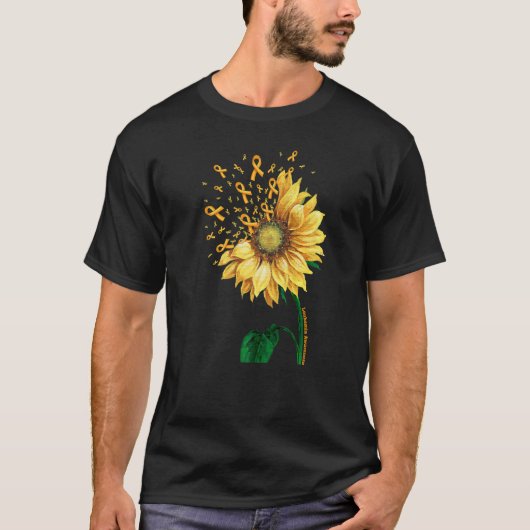T-shirt LEUKEMIA Awareness Sunflower   (Devant)