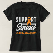 T-shirt Leukemia Warrior Support Squad Leukemia Cancer Awa (Design devant)