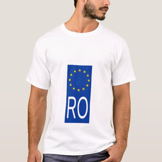 T-shirt L'euro Roumanie (Devant)