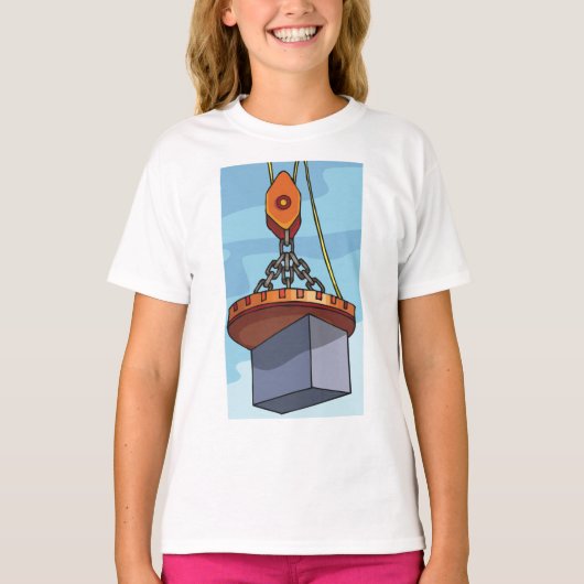 T-shirt Levage de grue (Devant)