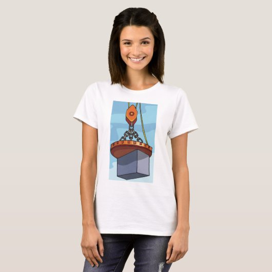 T-shirt Levage de grue (Devant entier)