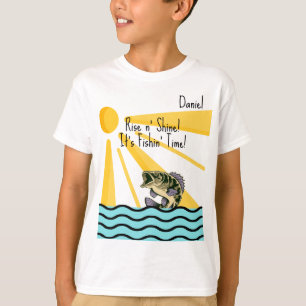 T-shirt "Lève-toi et brille ! C'est le temps de la pêche !
