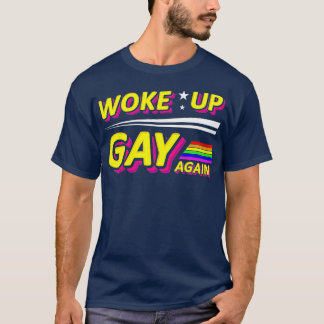 T-shirt Lève-toi Gay de nouveau Fierté Mois Coeur coloré L