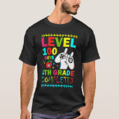 T-shirt Level 100 Days Of 4th Grade Primary School Game Co (Devant)