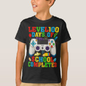 T-shirt Level 100 Days Of School Unlocked Boys 100th Day O (Devant)