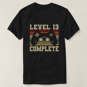T-shirt Level 13 Complete 13th Anniversary Video Gamer
