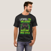 T-shirt Level 13 Unlocked Video Game 13th Birthday Gamer B (Devant entier)