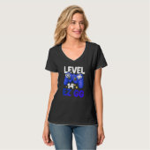 T-shirt Level 14 EZ GG 14th Gamer Boy Teenager Controller (Devant entier)