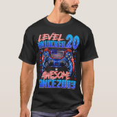T-shirt Level 20 Awesome Since 2003 20th Birthday (Devant)