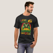 T-shirt Level 6 Awesome 2016 Video Game 6th Birth (Devant entier)