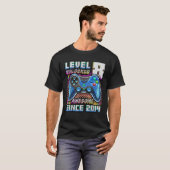 T-shirt Level 8 Awesome 2014 Video Game 8th Birth (Devant entier)