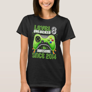 T-shirt Level 8 Awesome 2014 Video Game 8th Birth