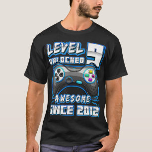 T-shirt Level 9 Awesome 2012 Video Game 9th Birth
