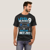 T-shirt Level 9 Awesome Since 2011 Video Game 9th (Devant entier)