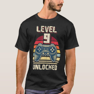 T-shirt Level 9 Video Gamer Birthday Boy