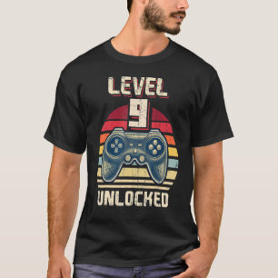 T-shirt Level 9 Video Gamer Birthday Boy