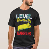 T-shirt Level Overbending Unlocked Harmonica Player (Devant)