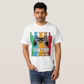 T-shirt Level Tonton Unlocked Design Wht (Voorkant volledig)