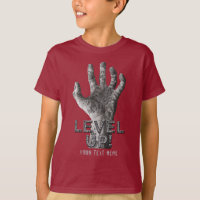 "Level Up" texte personnalisé Vêtements à main Zom