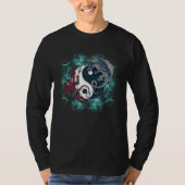 T-shirt Level your dragon to beat the devil inside yin yan (Devant)