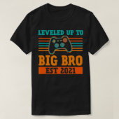 T-shirt Leveled To Big Brother Est 2021 Promoted to Lev (Design devant)