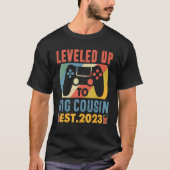 T-shirt Leveled Up To Big Cousin 2023 Promoted To Cousin 2 (Devant)