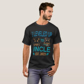 T-shirt Leveled Up To Uncle 2023  (Devant entier)