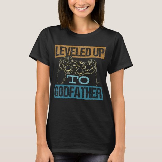 T-shirt Leveling jusqu'au parrain - console de jeu vidéo (Devant)