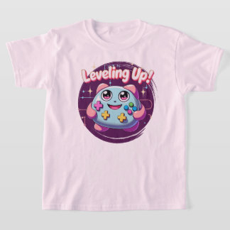 T-shirt Leveling Up ! Contrôleur de jeu Kawaii Tee