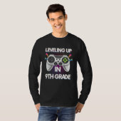 T-shirt Leveling Up In 9th Ninth Grade Video Gaming Tees S (Devant entier)